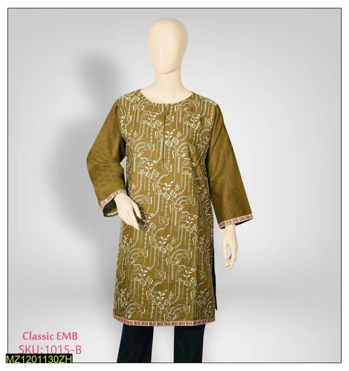 Ladies Embroidered Unstitched Kurti Collection  Islamabad - Pakistan 