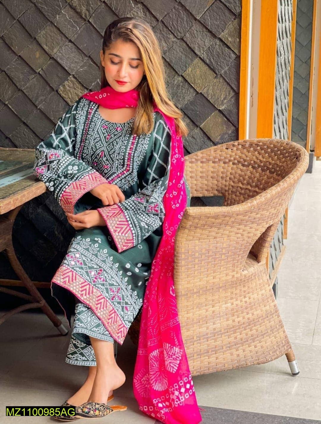 Trendy Three Piece Clothes for Ladies Islamabad - Pakistan 