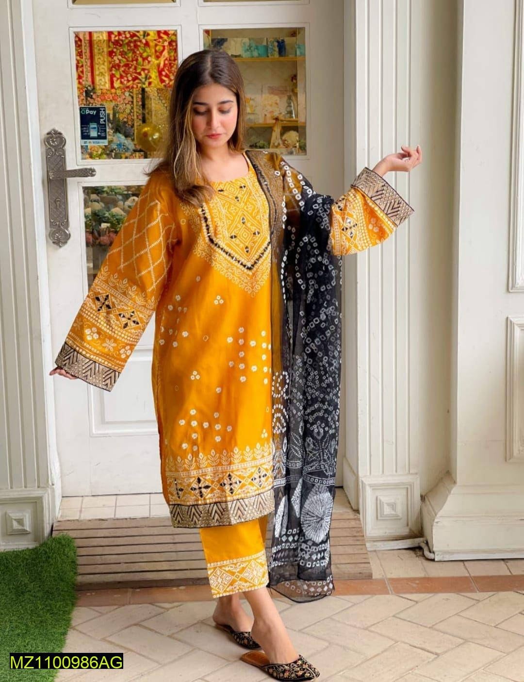 Trendy Three Piece Clothes for Ladies Islamabad - Pakistan 