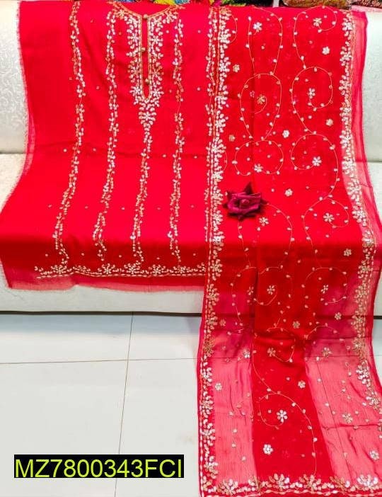 Two Piece Beautiful  Chiffon Press Gota Work Suit Dress for Ladies Islamabad - Pakistan 