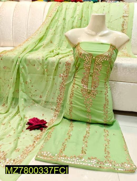 Two Piece Beautiful  Chiffon Press Gota Work Suit Dress for Ladies Islamabad - Pakistan 